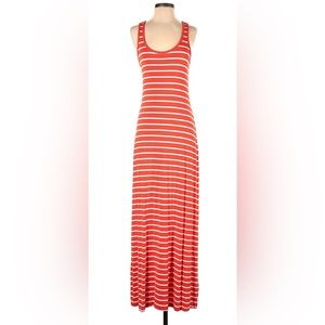Old Navy Orange Stripe Maxi Tank Dress S